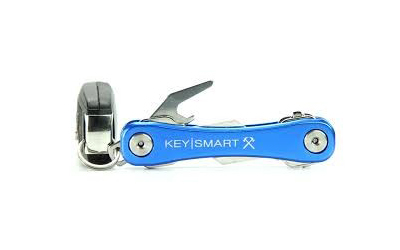 KEYSMART Rugged Schlüsselhalter (Aluminium), blau