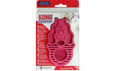 KONG Zoomgroom Hundestriegel, raspberry