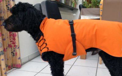 iqo Hundemantel Wintertraum (inkl. Wattierung und Innenfleece), orange