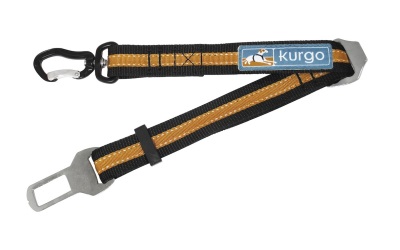 Kurgo Direct to Seatbelt Swivel Tether orange