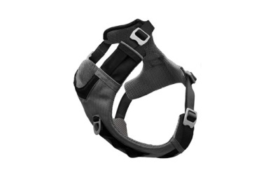 Kurgo Journey Air Harness Hundegeschirr, black/charcoal