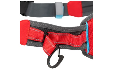 Kurgo On Trail Running Belt red/blue/gray