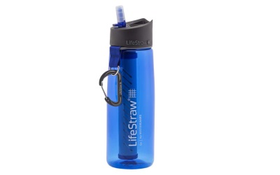 LifeStraw Go 2-Stage Trinkflasche mit Wasserfilter, blue