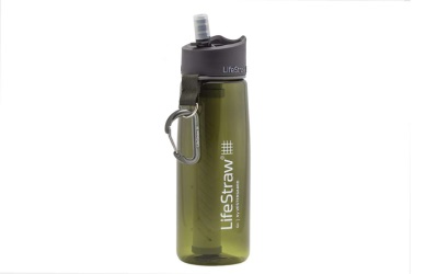 LifeStraw Go 2-Stage Trinkflasche mit Wasserfilter, green