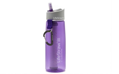LifeStraw Go 2-Stage Trinkflasche mit Wasserfilter, purple