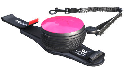 Lishinu Bungee Roll- Hundeleine, pink