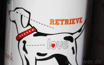 Hundetrinkflasche Love