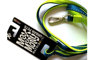 Max & Molly Short Leash Matrix Lime Green