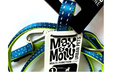 Max & Molly Short Leash Matrix Lime Green