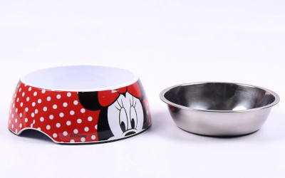 Minnie Maus Hundenapf Melamin Edelstahl 22cm 760ml