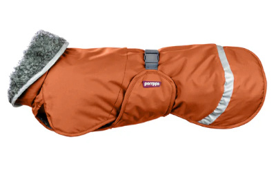 MIT Geschirröffnung Perus Pomppa Hundemantel, rust