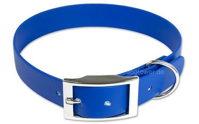 Mystique Halsband Biothane Deluxe, blau