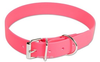 Mystique Hundehalsband Biothane, neon-pink