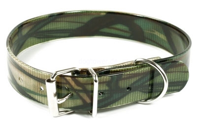 Mystique Hundehalsband Biothane, camo-khaki