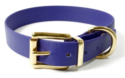 Mystique Hundehalsband Biothane (Messing), lila