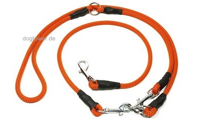 Mystique Umhängeleine Hunting Profi (Karabiner), orange