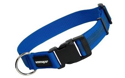 Mystique Hundehalsband gummiert, blau