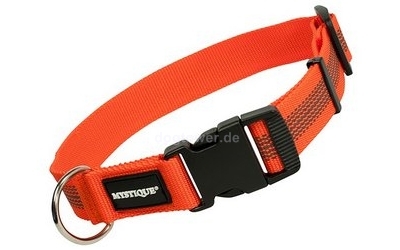 Mystique Hundehalsband gummiert, orange