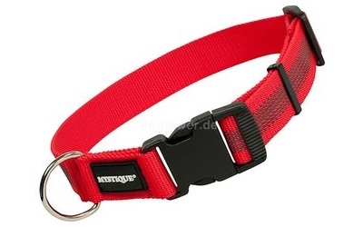 Mystique Hundehalsband gummiert, rot