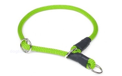 Mystique Nylonhalsband (rund) neongrün