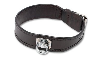 Mystique Schweisshalsband Leder, braun