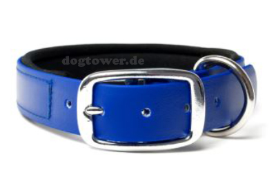 Mystique Biothane Halsband Deluxe Neopren, beta blau