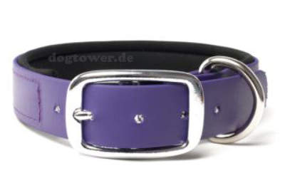 Mystique Biothane Halsband Deluxe Neopren, beta lila