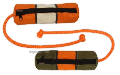 Futterdummy, khaki/orange u. orange/beige