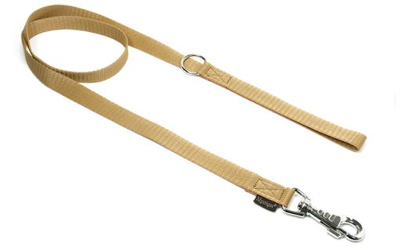 Mystique Nylon Leine (ROBUSTER Karabiner), beige