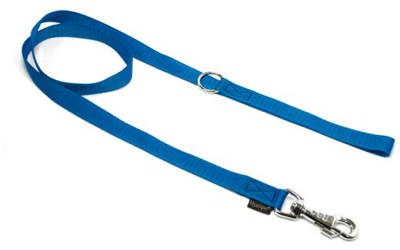 Mystique Nylon Leine (ROBUSTER Karabiner), blau