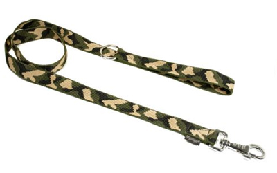 Mystique Nylon Leine (ROBUSTER Karabiner), camo/khaki