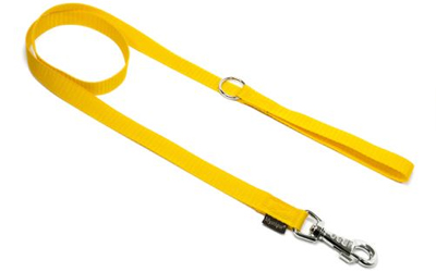 Mystique Nylon Leine (ROBUSTER Karabiner), gelb