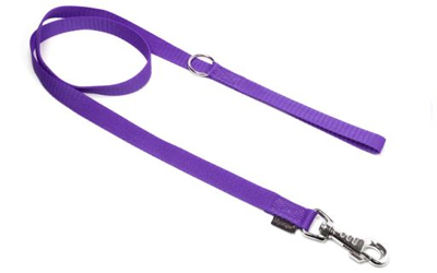 Mystique Nylon Leine (ROBUSTER Karabiner), lila