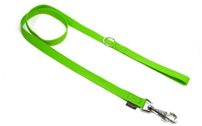 Mystique Nylon Leine (ROBUSTER Karabiner), neongrün