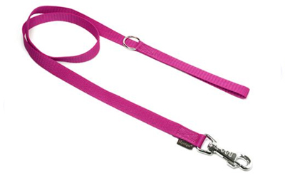 Mystique Nylon Leine (ROBUSTER Karabiner), purpur