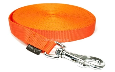 Mystique Trackingleine (20mm), starker Karabiner, neon-orange