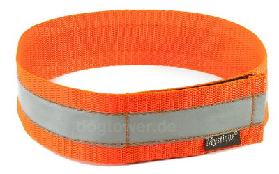 Mystique Signalhalsband, neonorange