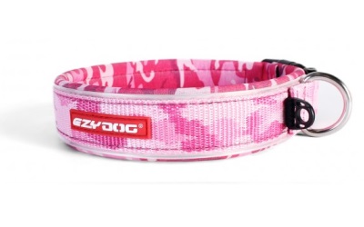 Neopren- Halsband von Ezydog, camouflage/pink