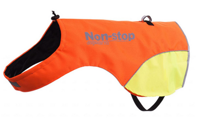 Non Stop Protector Cover Sicherheitsweste und Hundemantel, orange/gelb