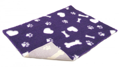 Original Vetbed Premium Hundedecke, violett mit Applikationen