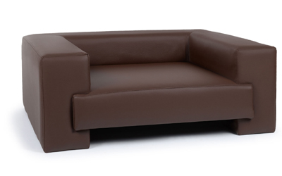 mypado Boston Kunstleder-Premium Hundesofa, braun