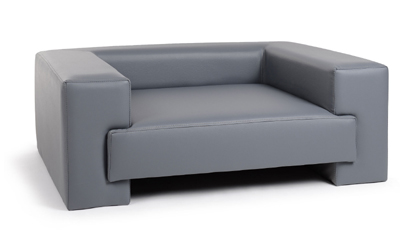 mypado Boston Kunstleder-Premium Hundesofa, grau