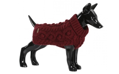 Paikka Strickpullover Handmade Knit Sweater burgund