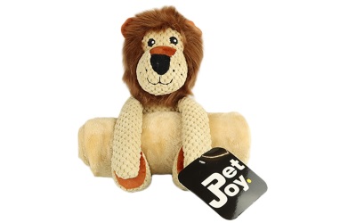 DoggyToy Buddies 2-in-1 Kuscheltier mit Tuch Lion