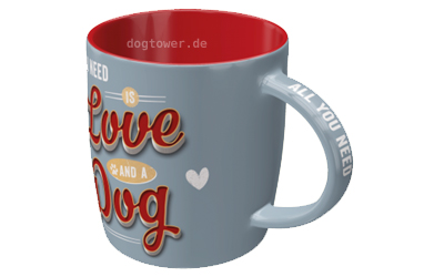 PfotenSchild Tasse All you need Love Dog