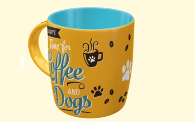 PfotenSchild Tasse Coffee and Dogs