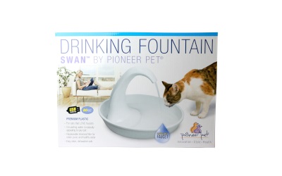 Pioneer Pet Trinkbrunnen Swan Kunststoff weiß