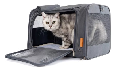 PiuPet Transportbox für Katzen & kleine Hunde LOTTA