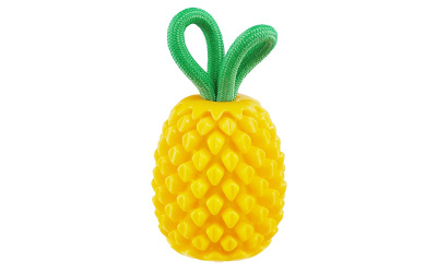 Planet Dog Dental Pineapple Ananas Futterspielzeug, gelb