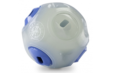 Planet Dog Orbee-Tuff Whistle Ball, glow/blue